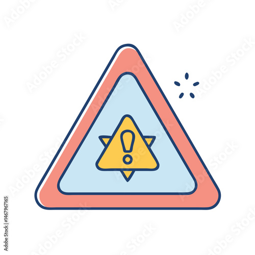 Attention warning sign triangle symbol caution alert danger safety hazard exclamation point icon