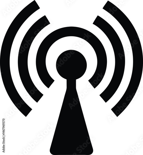 Wireless Signal Security Icon Vector Illustration