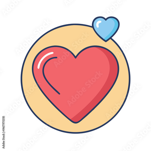 Heart love valentine romance relationship passion emotion feeling affection icon graphic vector