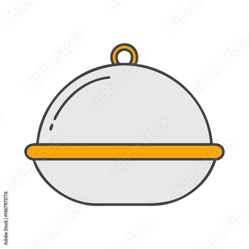 Silver food dome cover serving dish restaurant catering hotel tableware presentation elegant design