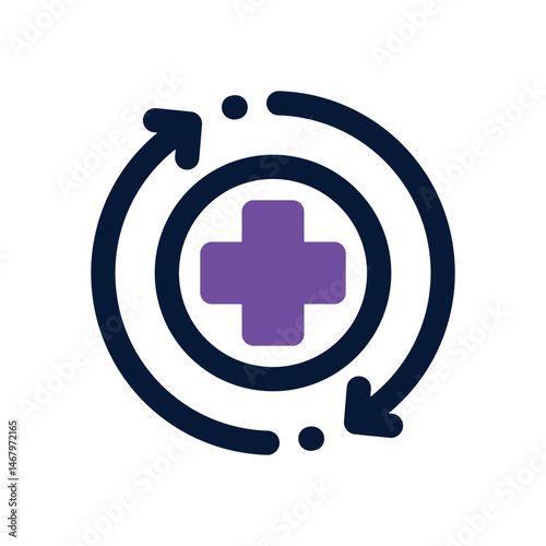recovery duotone icon. Sleek and modern vector icon for websites, mobile apps, marketing materials, and corporate design. Fully scalable and ready to use.