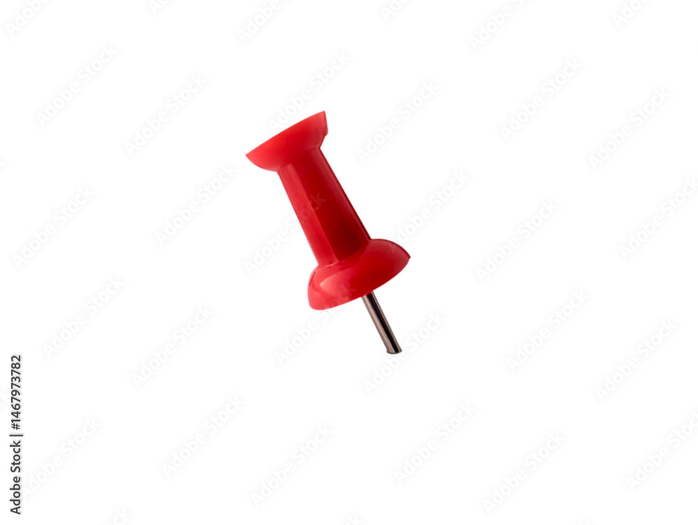 Red push pin isolated on transparent background png file type Red push pin isolated on transparent background png file type