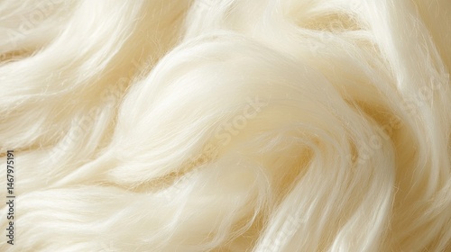 Silken Dream Abstract Threads of White Luxury.