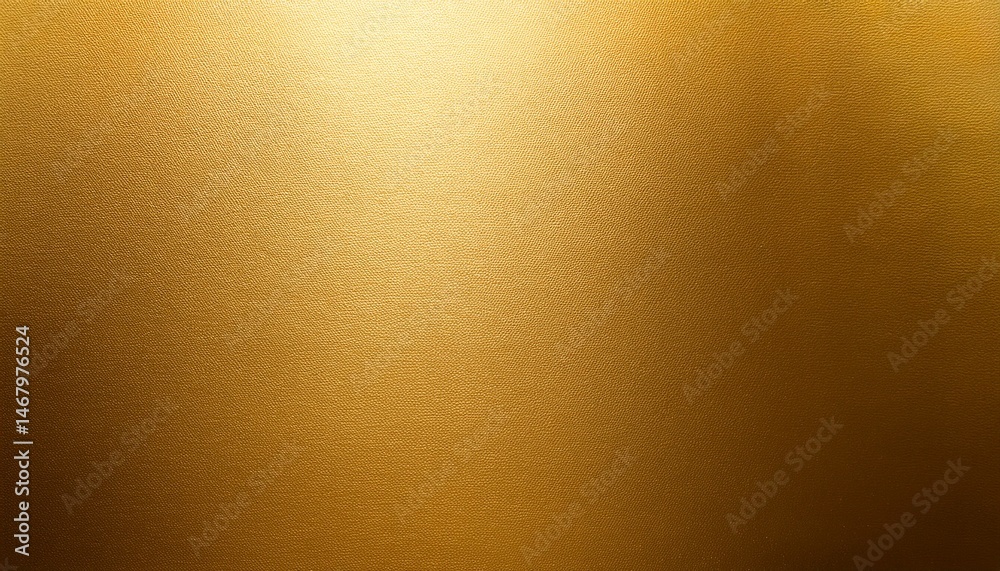light shining on golden stainless wall gradient grainy golden abstract background with noise texture effect