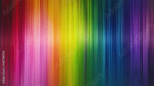 Spectrum Surge Vibrant Rainbow Vertical Lines Abstract Background.