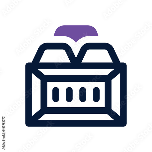 gold ingot duotone icon. Sleek and modern vector icon for websites, mobile apps, marketing materials, and corporate design. Fully scalable and ready to use.