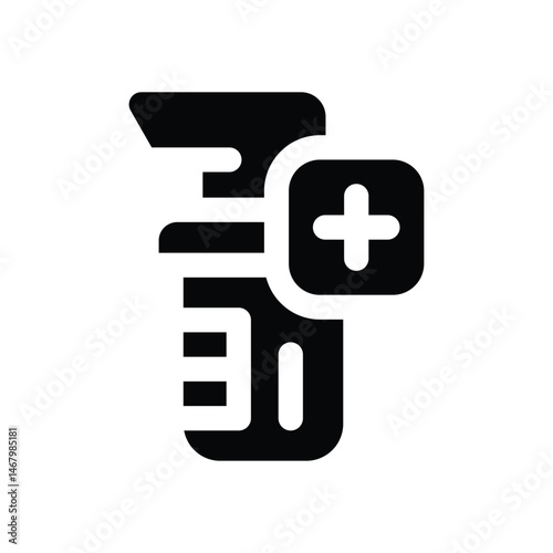 spray glyph icon. Strong and solid vector icon for websites, mobile interfaces, presentations, and visual branding. High quality and easy to edit.