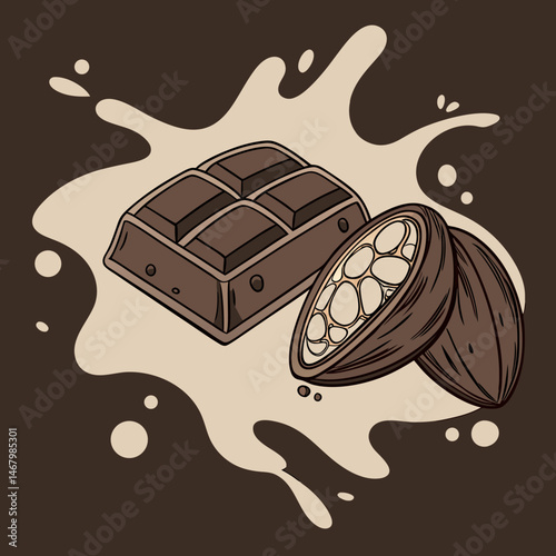chocolate and coffee beans