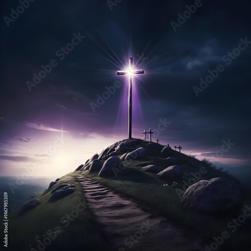 Path to the Radiant Cross on the Hilltop