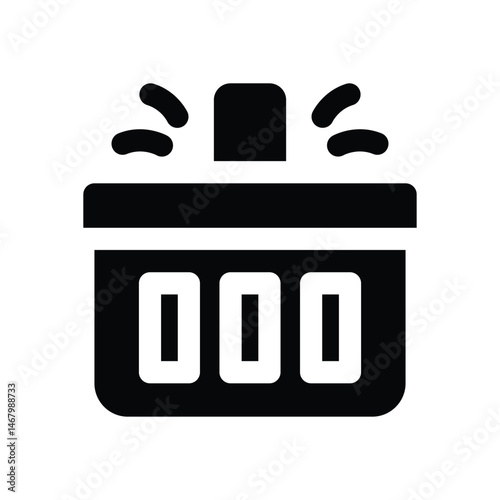 shopping basket glyph icon. Strong and solid vector icon for websites, mobile interfaces, presentations, and visual branding. High quality and easy to edit.