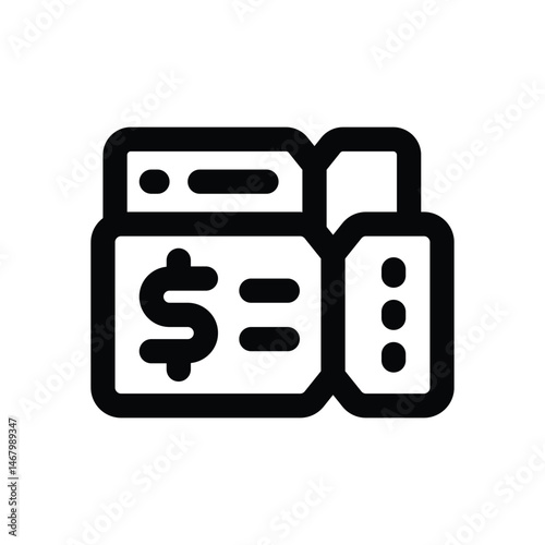 promotion coupon line icon. Clean and minimalist vector icon for websites, mobile apps, presentations, and logos. Fully scalable and customizable for any project.