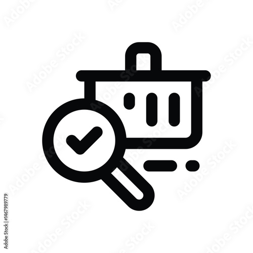 search sale line icon. Clean and minimalist vector icon for websites, mobile apps, presentations, and logos. Fully scalable and customizable for any project.