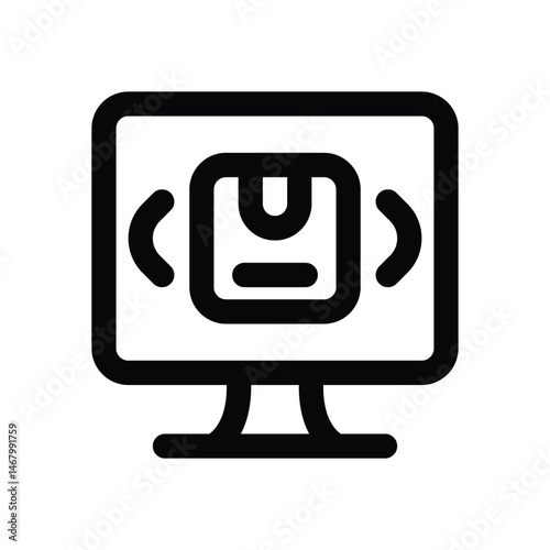digital product line icon. Clean and minimalist vector icon for websites, mobile apps, presentations, and logos. Fully scalable and customizable for any project.