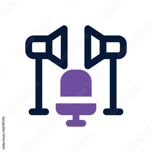 casting duotone icon. Sleek and modern vector icon for websites, mobile apps, marketing materials, and corporate design. Fully scalable and ready to use.