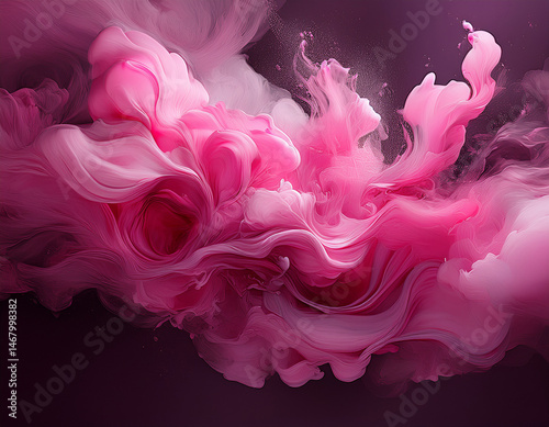 pink smoke splash