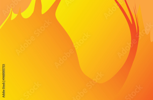 Abstract yellow gradient  background with dynamic shapes and pattern background
