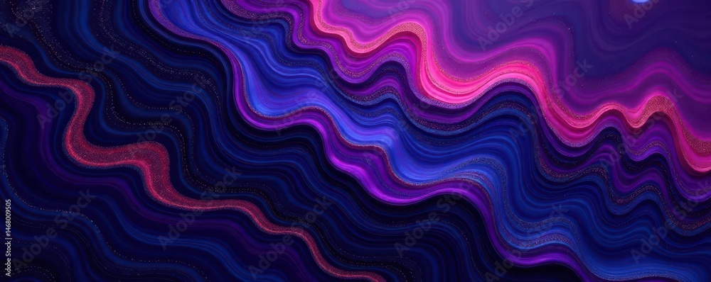 Fototapeta premium Intricate dark purple and black marbled texture , contrast, background, rich
