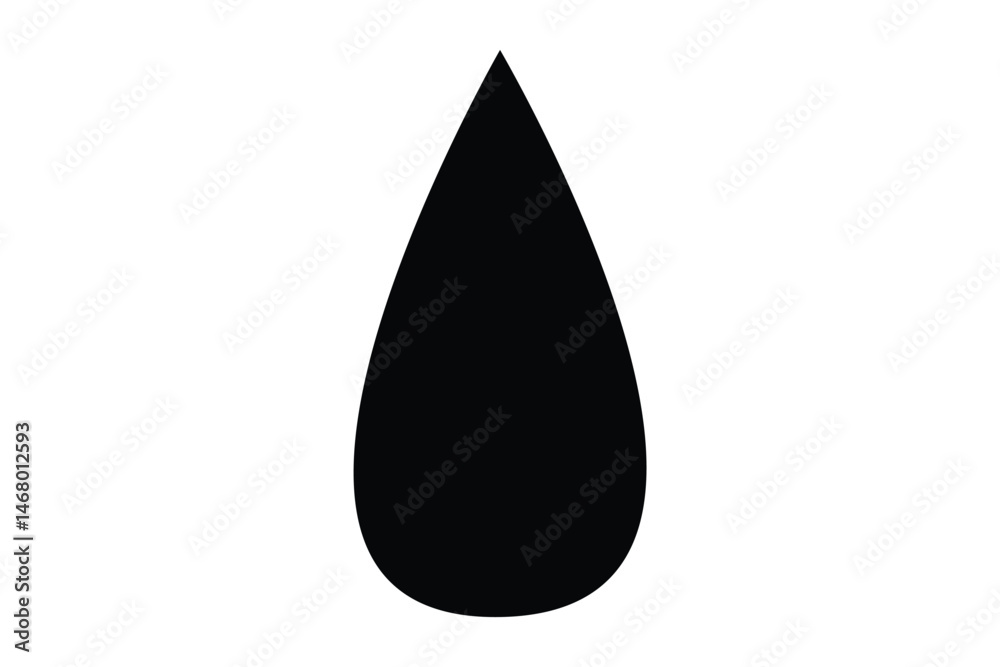 Raindrops icon set, oil or water droplet vector symbol. Raindrops icon set, oil or water droplet vector symbol.