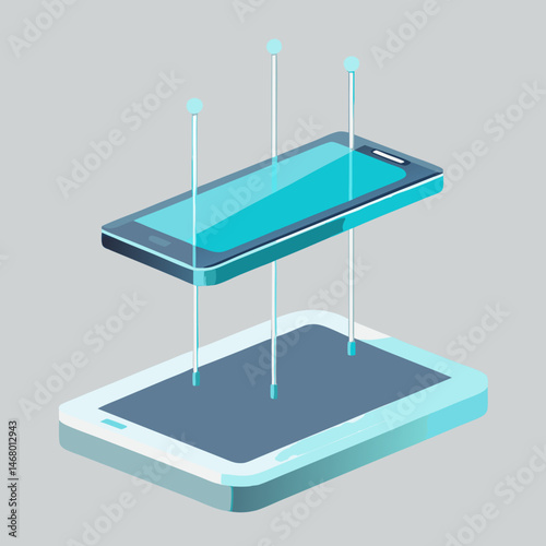 Isometric illustration of a computer chip, showcasing intricate circuitry and design details in a three-dimensional perspective.