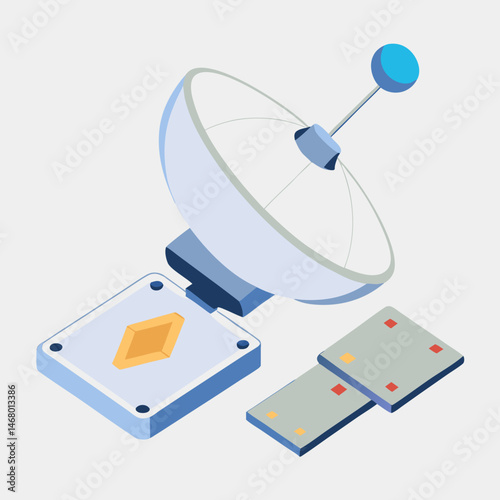 A tablet computer with a disk drive positioned on top, showcasing a modern tech setup.