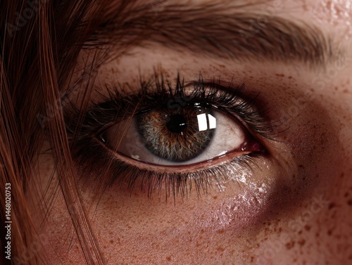 Close-up of a human eye wit...