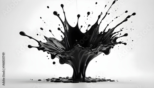 Black Liquid Splash