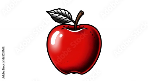 Red apple illustration