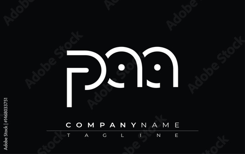 PAA abstract letter design. Modern Business Logo Design With Abstract Typography and Contemporary Style
