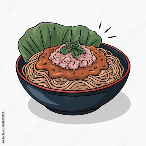 Zhajiangmian Noodles with Pork Soybean Paste Sauce