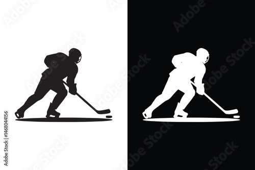 Ice Hockey icon vector on White Background ,Vector Art Illustration on white background.
