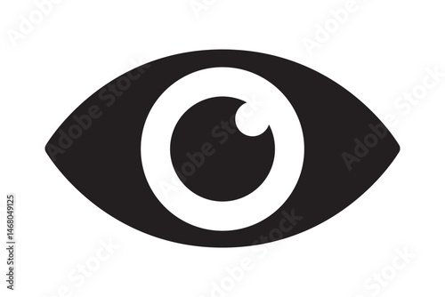 Eye icon, hyman eyeball icon.