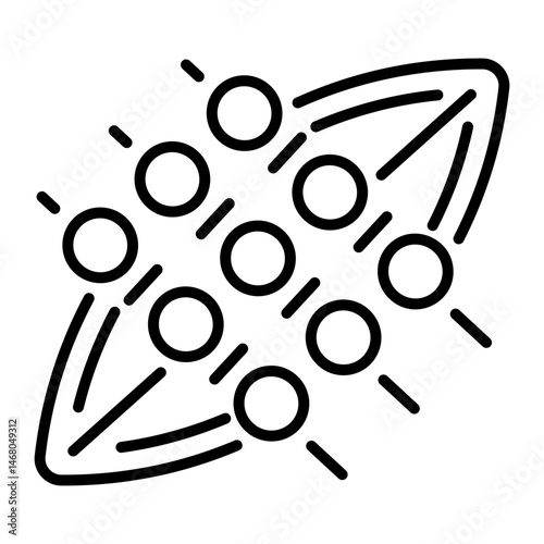 A line style icon of dango 
