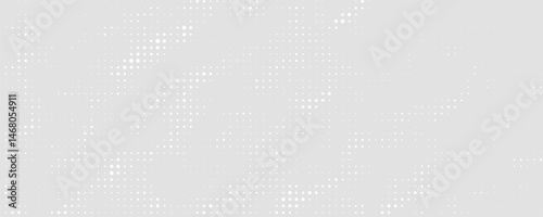 Wallpaper Mural Dot white gray wave light technology texture background. Abstract big data digital concept.eps 10 Torontodigital.ca