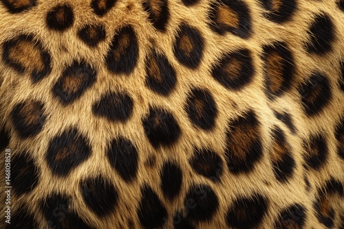 Captivating details of a wild leopard's fur showcasing nature's artistry in patterns and colors