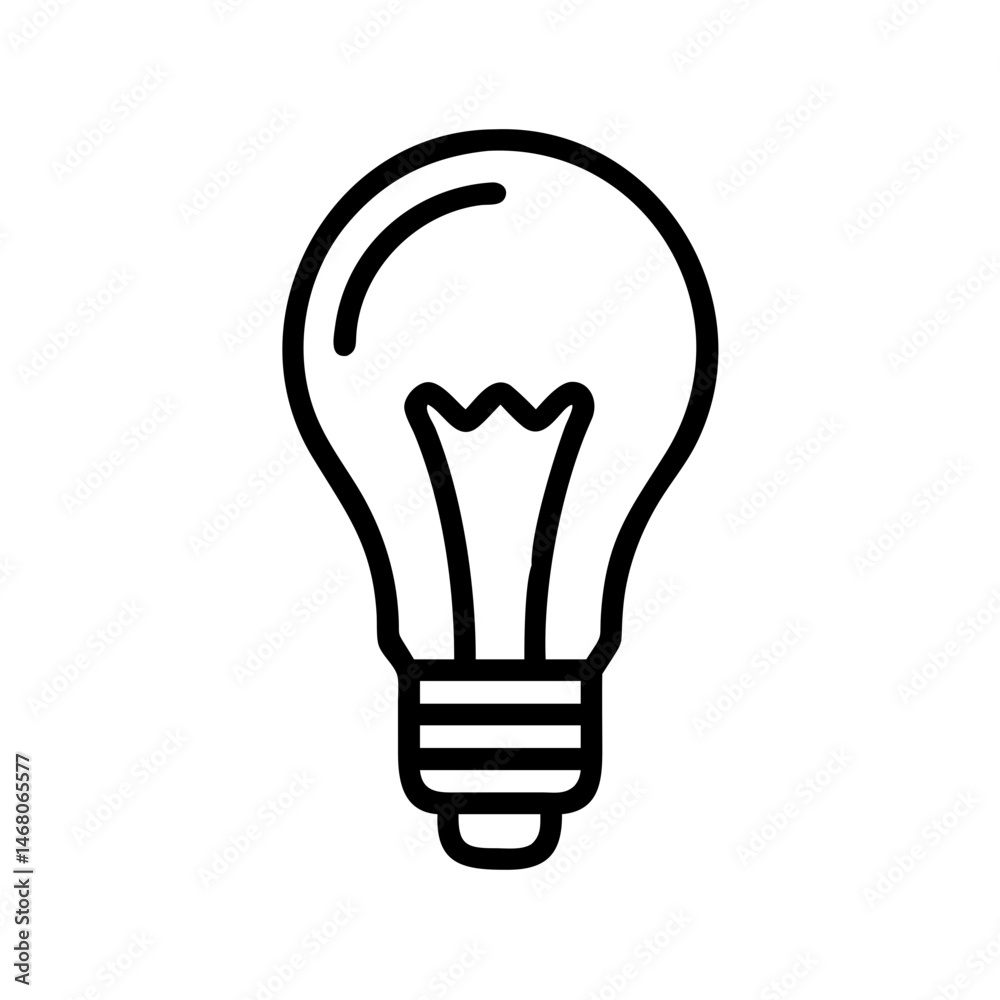 Icon of a Light Bulb Icon of a Light Bulb