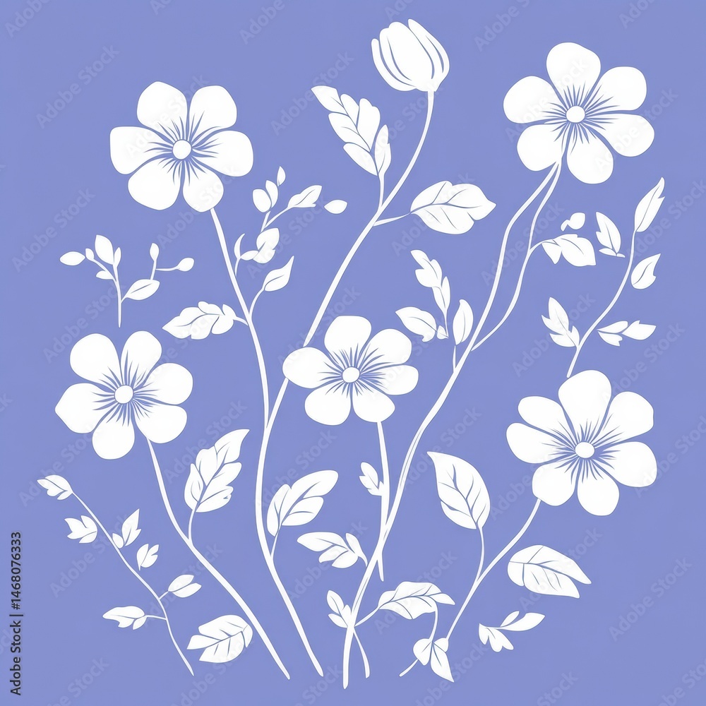 Fototapeta premium seamless floral pattern