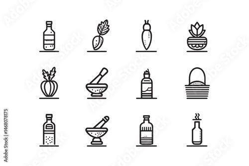 Simple Chimichurri Herb Outline