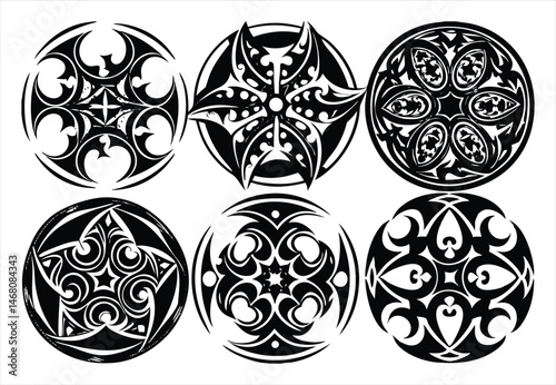 Geometric mandala tattoo art