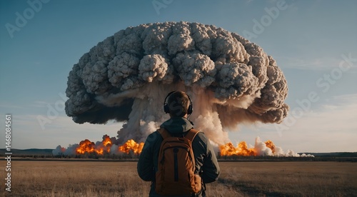 cloud, explode, mashroom