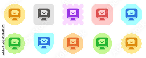 Editable smart assistant, bot vector icon. AI technology, artificial intelligence, computer. Part of a big icon set family. Perfect for web and app interfaces, presentations, infographics, etc