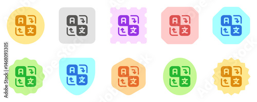 Editable language, translation, switch vector icon. AI technology, artificial intelligence, computer. Part of a big icon set family. Perfect for web and app interface, presentations, infographics, etc