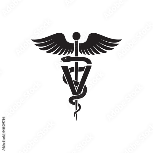 caduceus veterinary logo