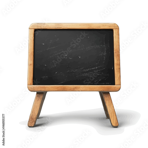 2D flat vector illustration of Blackboard Chalk, isolated on a white background.