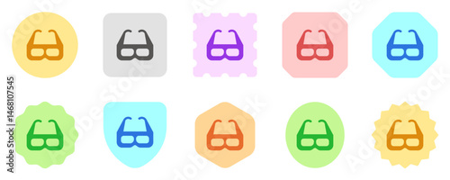 Editable 3d glasses, 3d film, film technology vector icon. Movie, cinema, entertainment. Part of a big icon set family. Perfect for web and app interfaces, presentations, infographics, etc