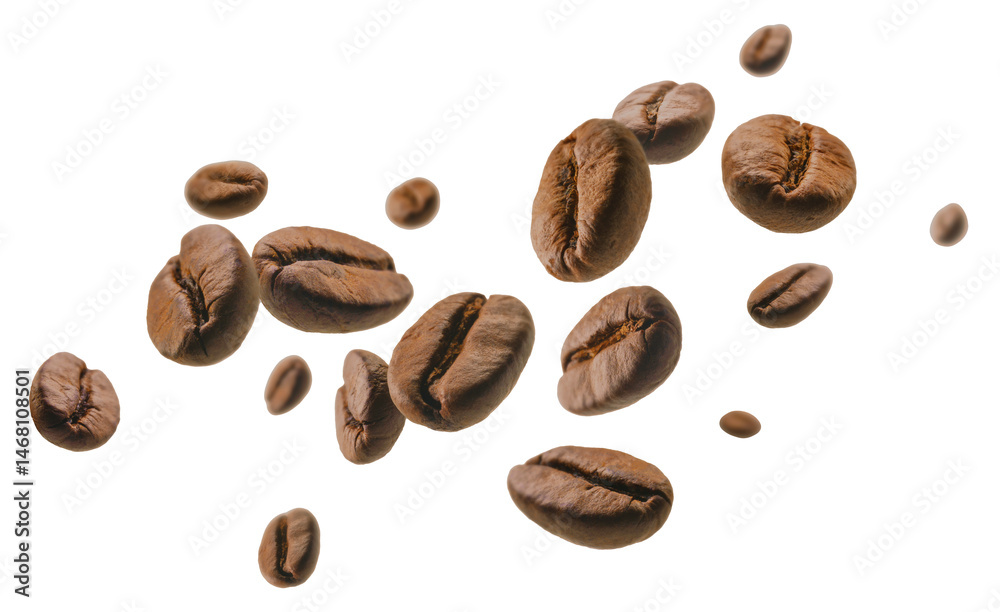 Fototapeta premium coffee beans isolated,isolated 