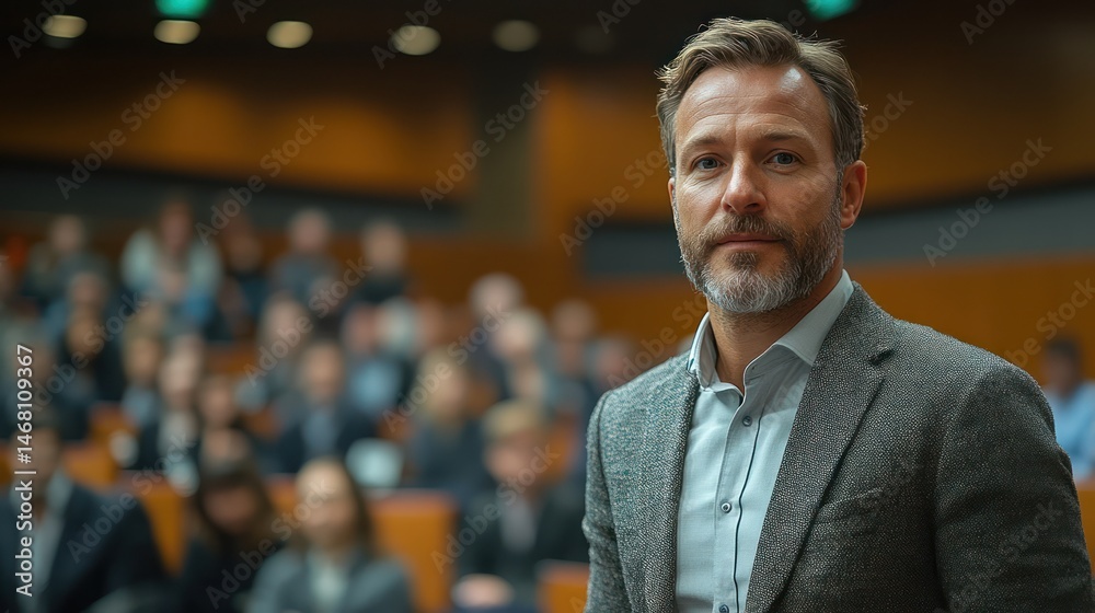 Fototapeta premium Business conference speaker