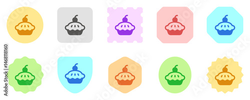 Editable apple pie vector icon. Bakery, cooking, food. Part of a big icon set family. Perfect for web and app interfaces, presentations, infographics, etc