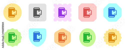 Editable package, tracking app, mobile phone vector icon. Shipping, delivery, e-commerce, logistics. Part of a big icon set family. Perfect for web and app interfaces, presentations, infographics, etc