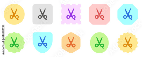 Editable scissors vector icon. Barbershop, lifestyle, grooming. Part of a big icon set family. Perfect for web and app interfaces, presentations, infographics, etc