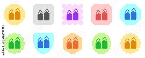 Editable candles vector icon. Wellness, spa, relaxation. Part of a big icon set family. Perfect for web and app interfaces, presentations, infographics, etc